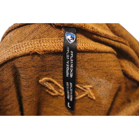 Kuhl Merino Wool Cowl Thumbhole Pullover Hoodie Brown Cottagecore - Picture 2 of 9